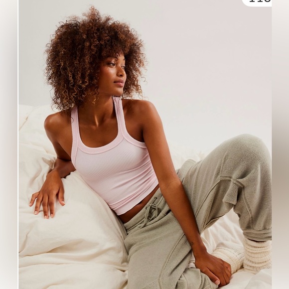 Free People Ribbed Tank Top Trio - Black, Brown, and Lavender - Picture 2 of 2